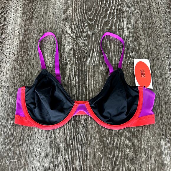 NWT Parade Re:Play Unlined‎ Underwire Bra XS Eightball Colorblock Ultra Soft - Picture 10 of 16